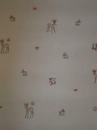 Pink Woodland Friends Wallpaper 60m Girls Nursery