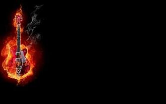 Flaming Guitar Background Themes