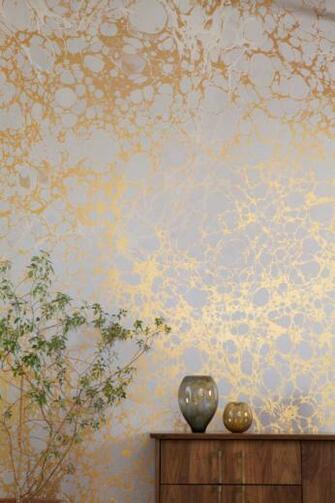 Metallic Marble Wallpaper By Calico Design Milk