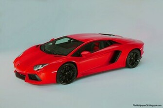 Red Unique Lamborghini Aventador HD Wallpaper The Database
