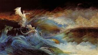 Wallpaper Amazing Famous Painting