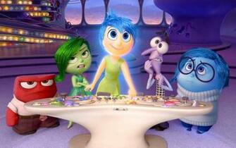 Wallpaper HD Inside Out Anger Disgust Joy Fear Sadness