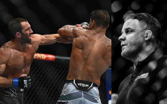 American Mma Fighter Luke Rockhold And Referee Marc
