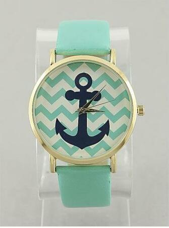 Chevron Anchor Monogram Nautical Letters And