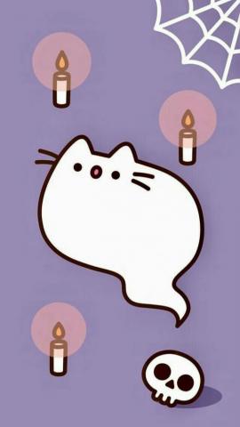 Piorapata Pusheen Cat Halloween Wallpaper Cute Fall