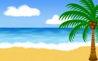Tropical Beach Wallpaper Digital Art