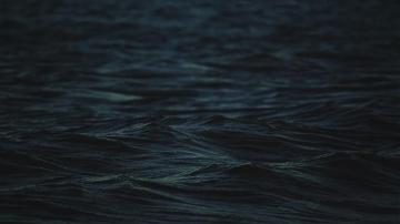 Calm Waters Simple Blue Dark Sea Waves Water Depth Of Field