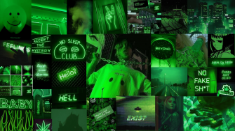 Neon Green Aesthetic Wallpaper