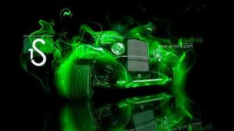Green Flame Wallpaper