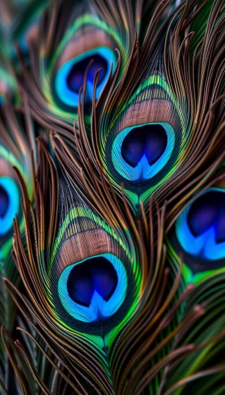 Peacock Feathers Wallpaper