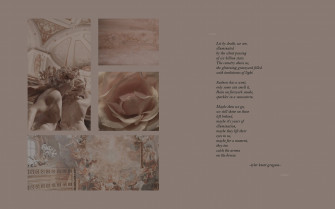 Brown Collage Aesthetic Sadness Poem Wallpaper
