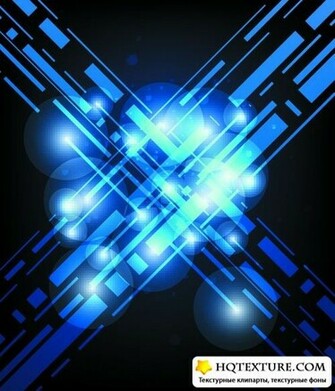 Blue Techno Background Vector