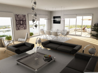 Modern Home Interior Design Wallpaper 4k