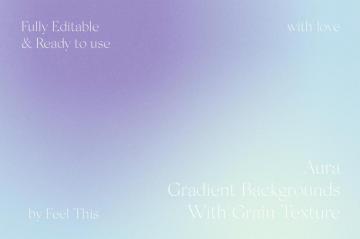 Aura Energy Gradient Background With Grain Texture Ps On