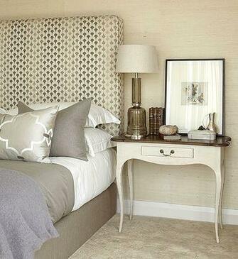Silver Metallic Quatrefoil Moorish Tiles Fabric Pillow