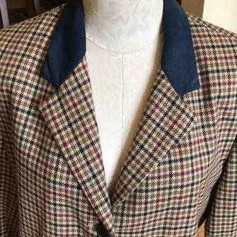 Pendleton Tan Background Olive Burgundy Navy W Wool Velvet