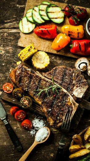 Wallpaper Food Cooking Grill Vegetables Peppers Mushrooms