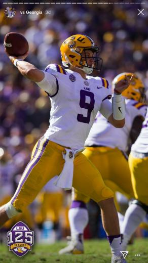 Joe Burrow Lsu Tigers Football College