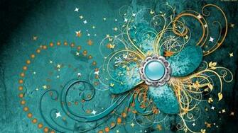 Cool Ivy Bright Colors Blue Stars Art Style Design
