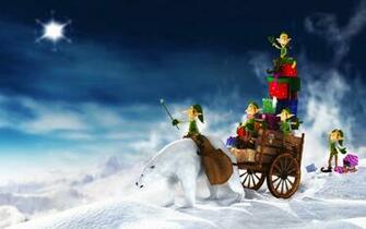 Christmas Elfs Gifts Wallpaper HD