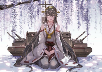 Haruna Kancolle Kantai Collection Wallpaper Anime