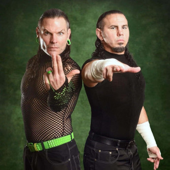 Matt Hardy And Jeff In Aew Wrestling Action Wallpaper
