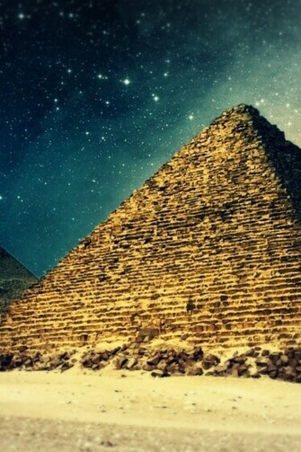 Digital Egypt Pyramids iPhone Wallpaper