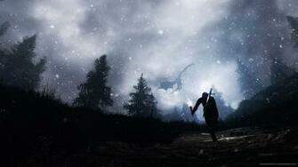 Skyrim Starry Night Wallpaper