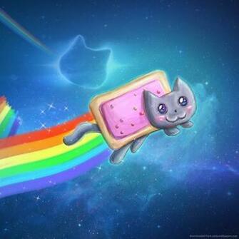 Nyan Cat Cool Art Wallpaper For iPad