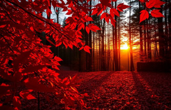 Red Nature Wallpaper