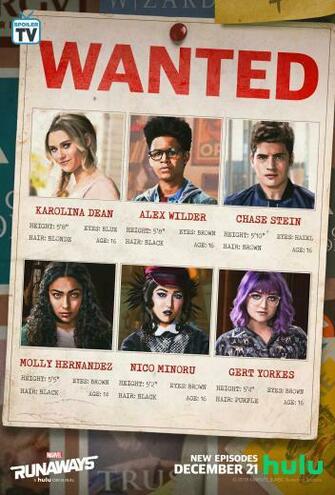 Runaways Season Poster Marvel S Tv Show Photo