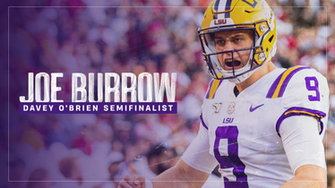 Burrow Named Davey O Brien Semifinalist Lsu Tigers