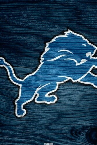 Detroit Lions Blue Weathered Wood Wallpaper For iPhone