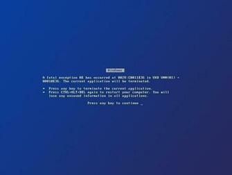 Blue Screen Of Death Background