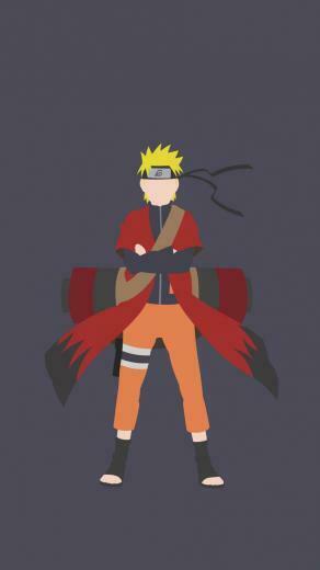 Minimal Anime Naruto Uzumaki Wallpaper