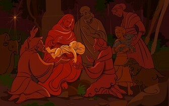 Nativity Scene Wallpaper