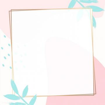 Premium Vector Of Square Golden Frame On A Colorful