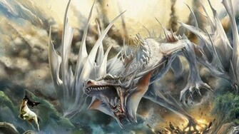 White Dragon Wallpaper Ferocious Myspace Background
