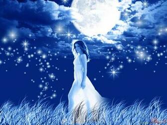 Blue Moon Wallpaper HD In Space Imageci