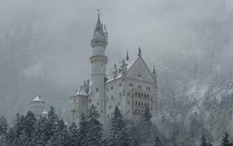 Wallpaper Neuschwanstein Castle Bavaria Germany Winter Desktop