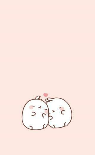 Sweet Molang Couple So Cute Phone Wallpaper In