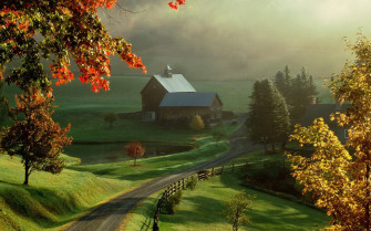 New England Fall Wallpaper