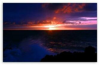 Beach Scene Sunset HD Wallpaper For Standard Fullscreen