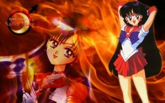 Sailor Mars Japanese Moon Wallpaper