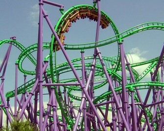 Electrifying Roller Coaster Wallpaper