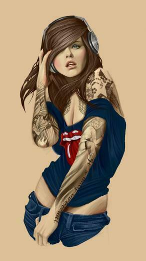 Tattooed Girl The iPhone Wallpaper