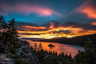 Photograph Sunrise On Emerald Bay Lake Tahoe By Bill Currier