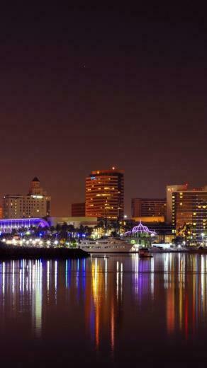 Wallpaper Usa California Long Beach City