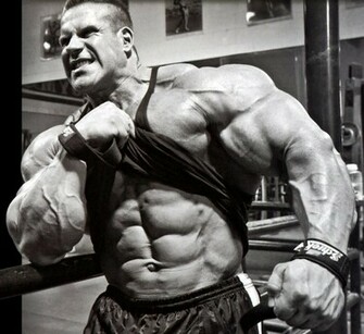 Jay Cutler Vierfacher Mr Olympia Bodybuilding Profi Beim Training