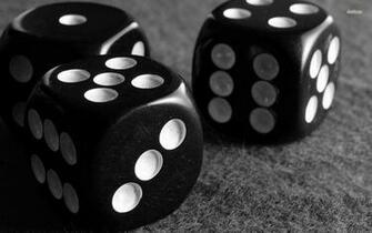 Black And White Dice Wallpaper